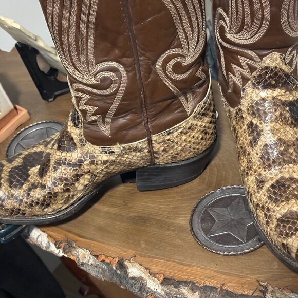 Tony Lama Anaconda Cowboy Boots - Picture 2 of 6
